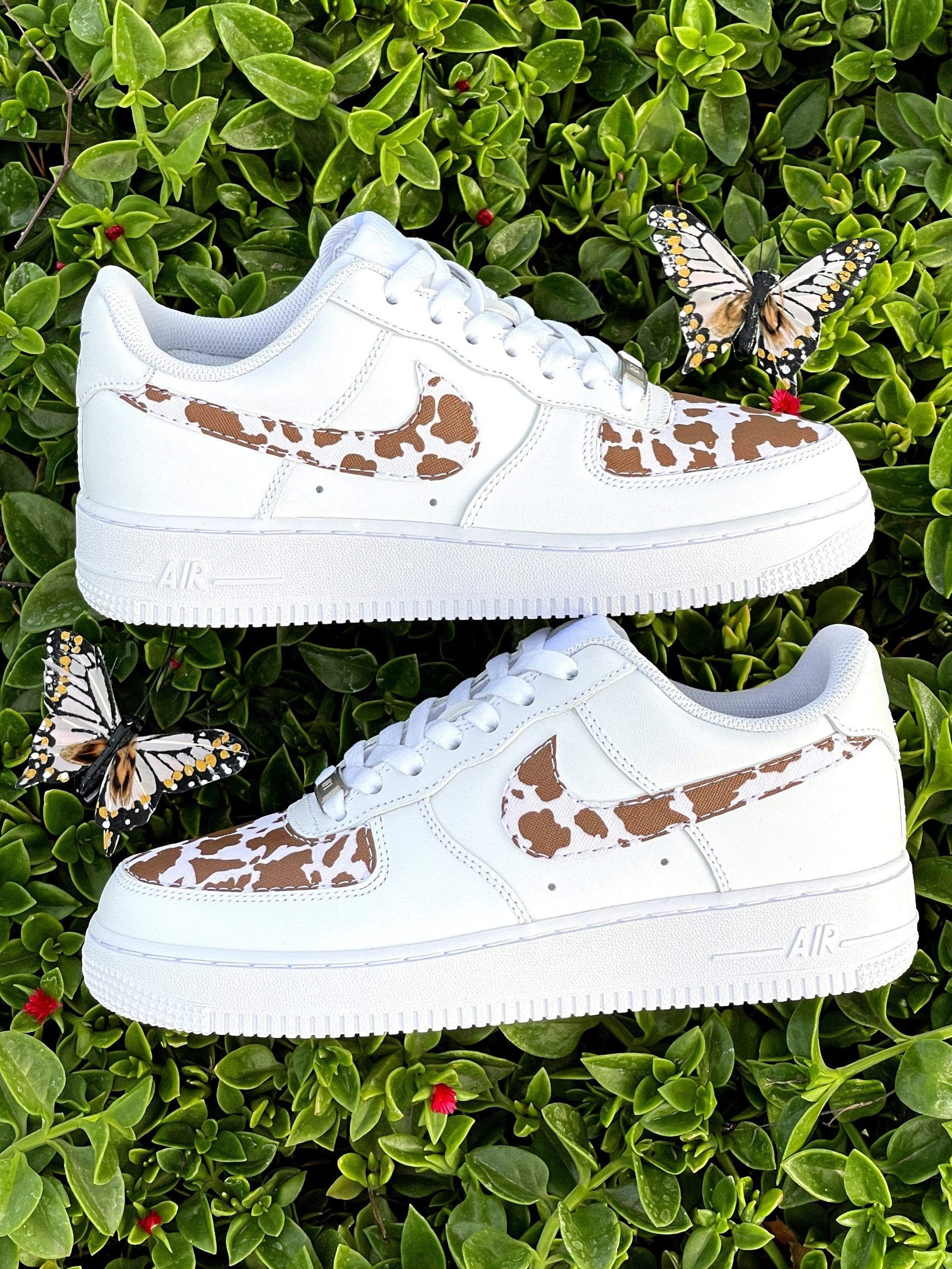 Custom Air Force 1 Cow Print